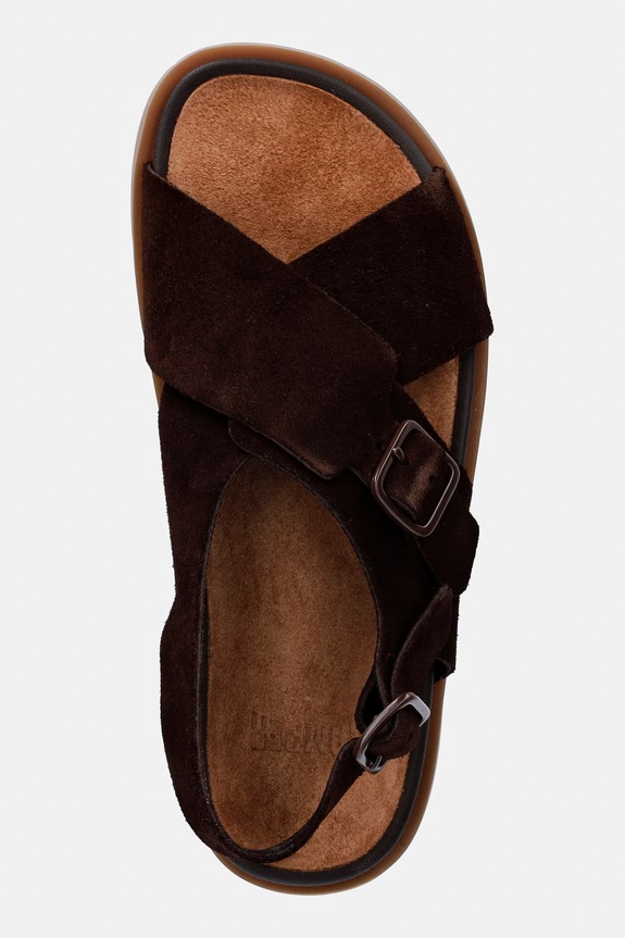 Semišové sandály Camper Lluc Sandal hnědá K201880.001