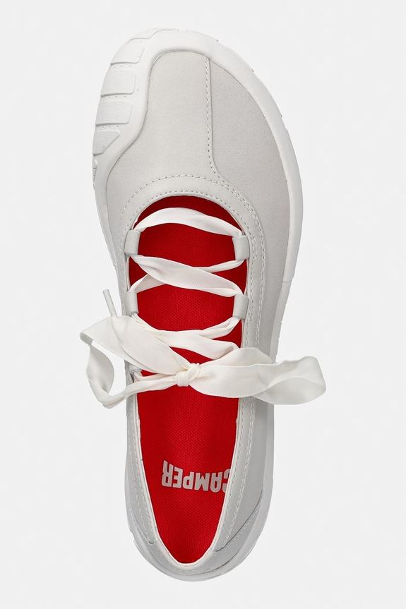 Camper baleriny skórzane Peu Path+ szary K201921.001