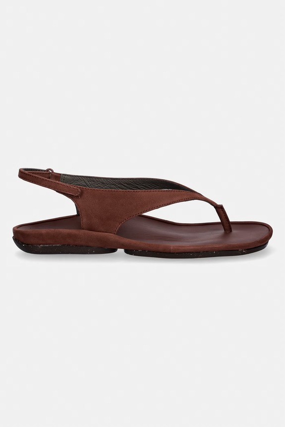 Camper sandále na plochom podpätku dámske z kože Right Isla K201871.001 hnedá SS26