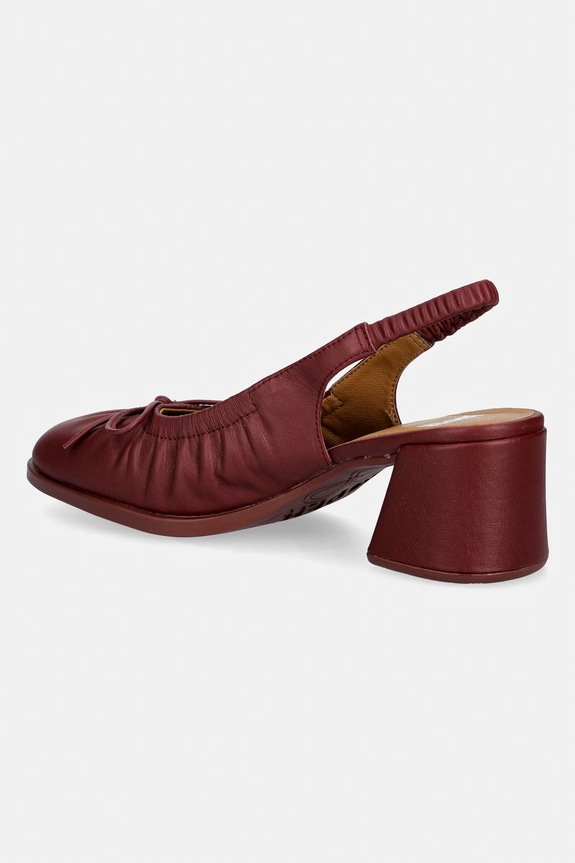 Încălțăminte Camper tocuri cu călcâiul deschis piele Kora K201896.002 burgundia
