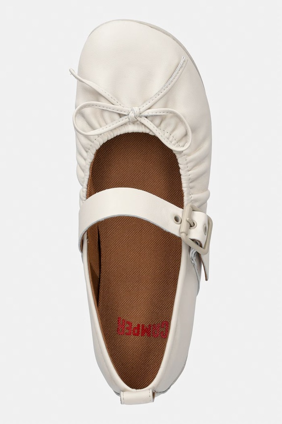 Camper ballerine in pelle Wabi beige K201927.002