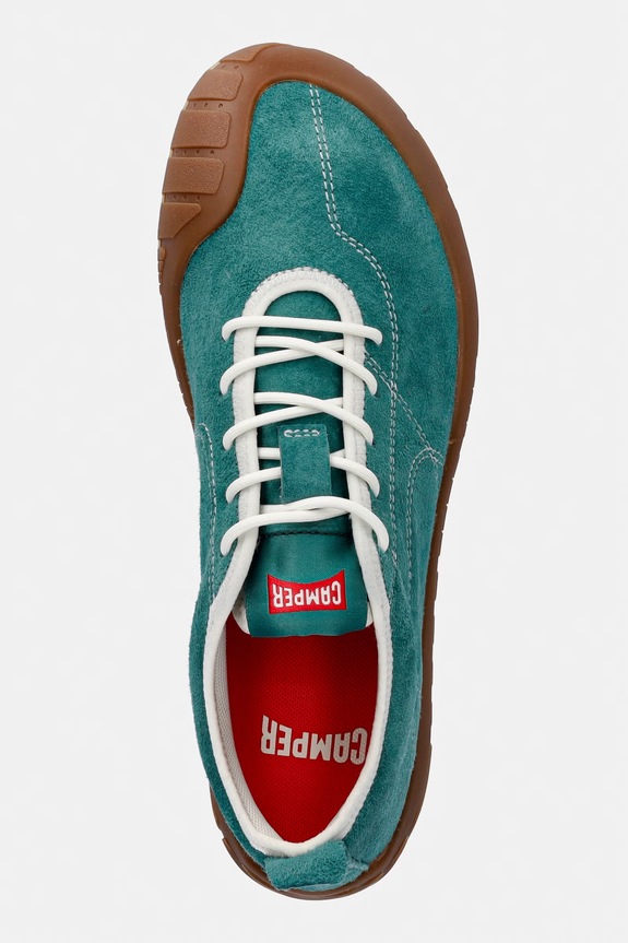 Camper Peu Path+ sneakers de damă din piele întoarsă turcoaz K201943.002
