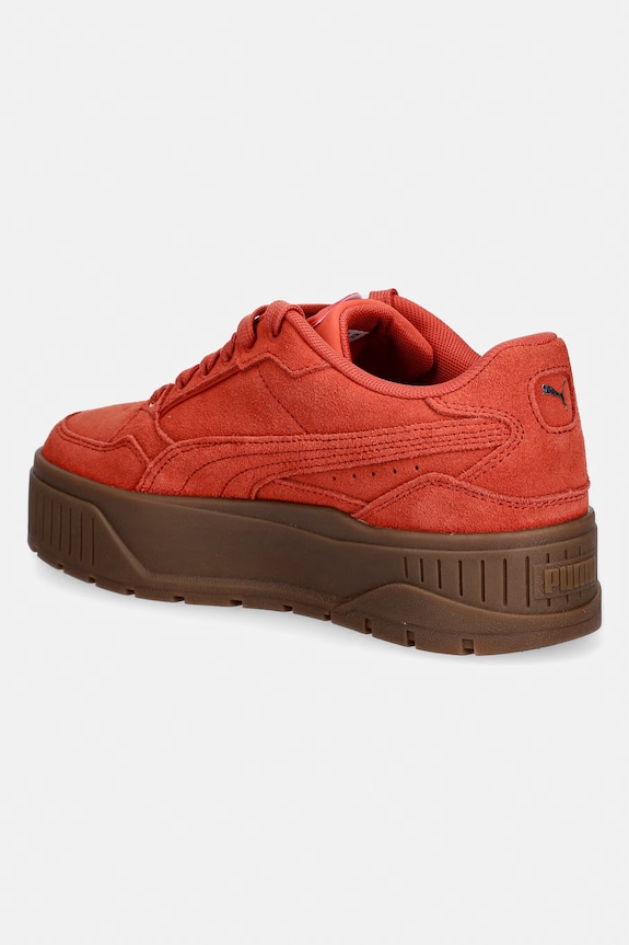 Încălțăminte Puma Karmen II Idol sneakers pentru femei, din piele întoarsă 397462 portocaliu