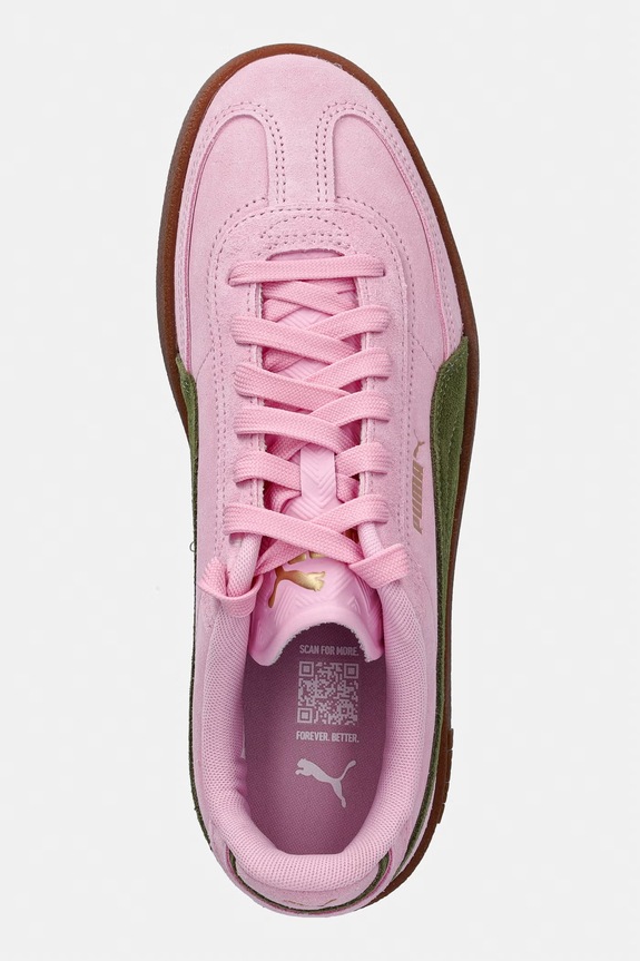 Puma sneakers din piele intoarsă Club II Era Suede roz 400717.D