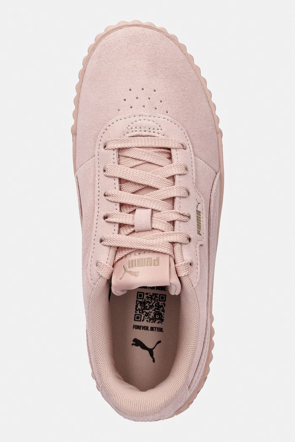 Semišové tenisky Puma Carina 3.0 ružová 400721