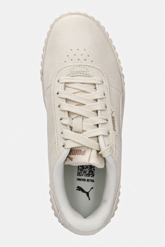 Semišové tenisky Puma Carina 3.0 béžová 400721