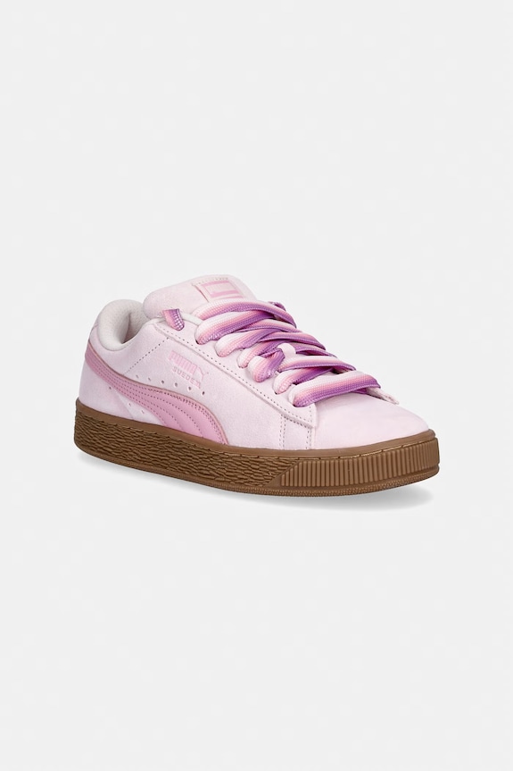 Замшеві кросівки Puma Suede XL Fat Laces замша рожевий 405480