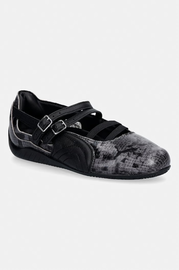 Puma ballerine in pelle Speedcat Ballet Snake grigio 405326