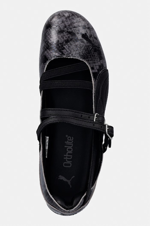 Puma ballerine in pelle Speedcat Ballet Snake grigio 405326