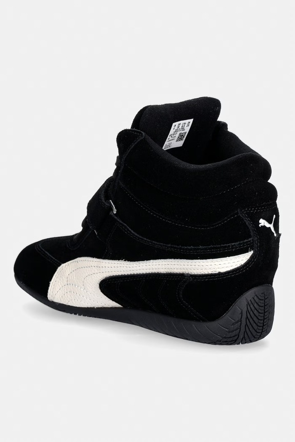 Încălțăminte Puma Speedcat Wedge sneakers pentru femei, din piele întoarsă 408119 negru