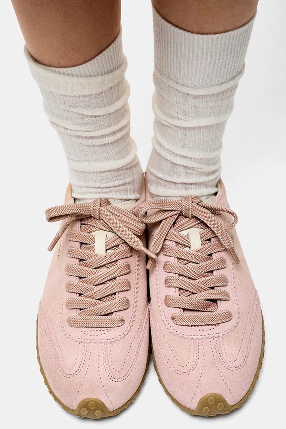 Hoff sneakersy zamszowe BRIDGE FL ROSE 22561022