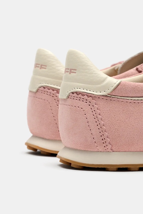 Hoff sneakersy zamszowe BRIDGE FL ROSE różowy 22561022