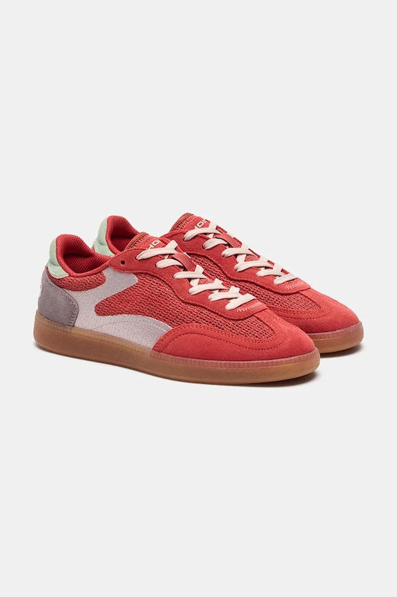 Hoff sneakersy PARK CROCHET CORAL 12519017 czerwony SS26