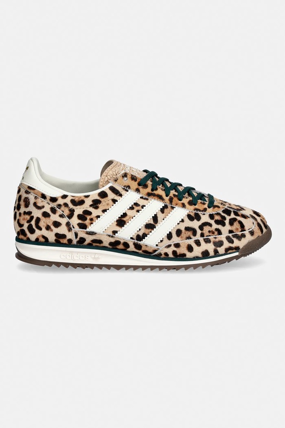 Kožené tenisky adidas Originals SL 72 KI4205 hnědá SS26