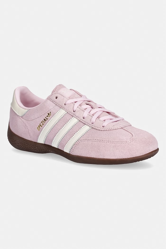 Superge iz semiša adidas Originals Handball Spezial Lo Pro Raven roza KJ1007