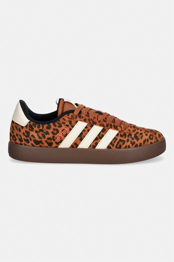 adidas sneakers din piele întoarsă VL Court 3.0 KK4668 maro SS26