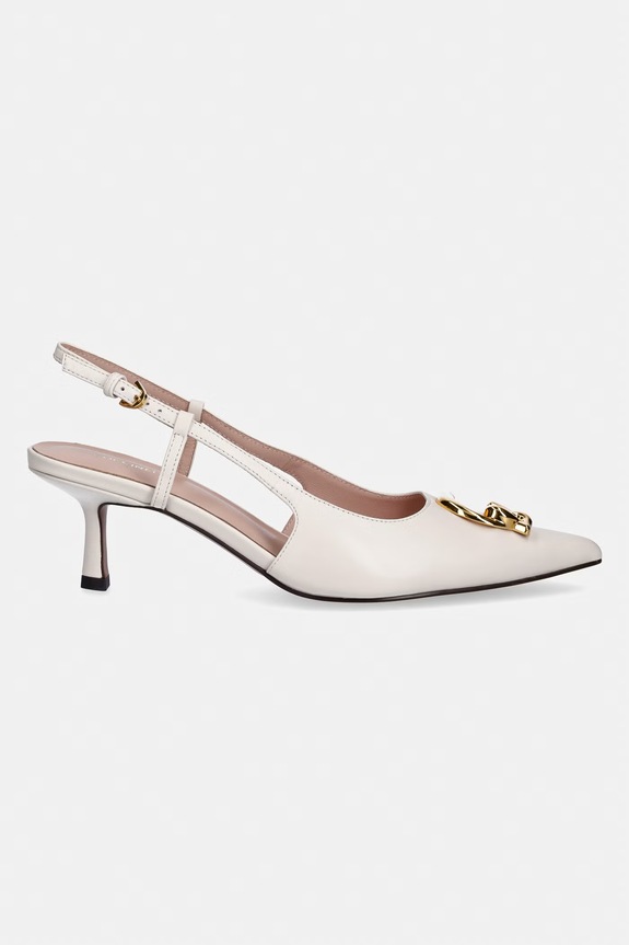 Coccinelle stiletto din piele E4.SB3.21.01.01.N17 bej SS26