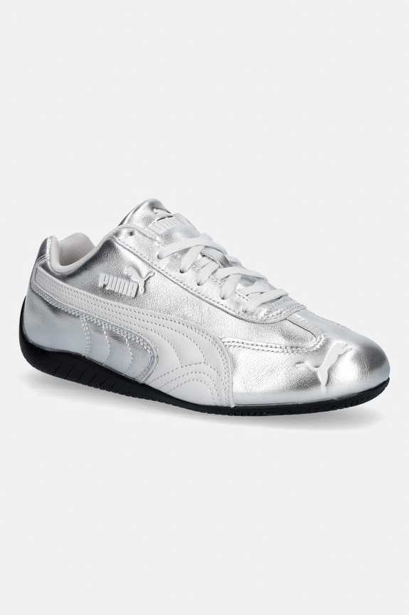 Puma sneakersy skórzane Speedcat Silver niska srebrny 406881