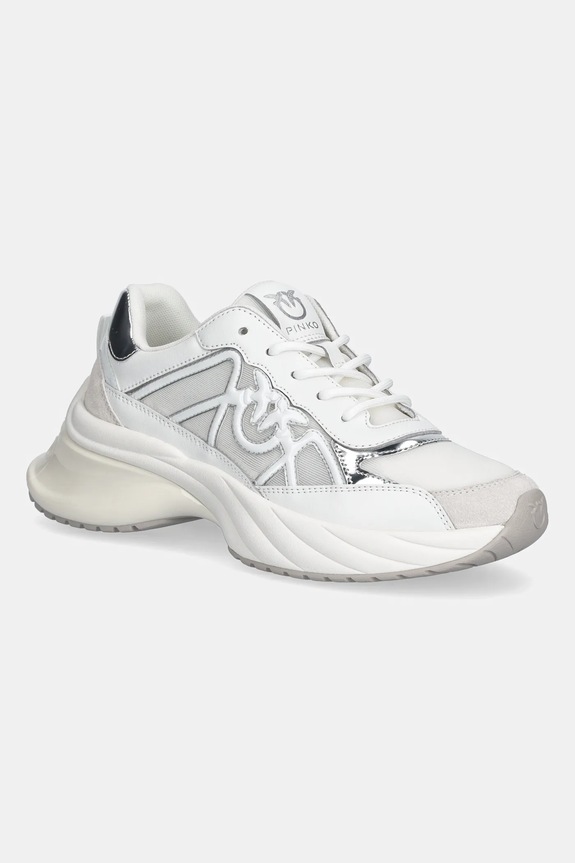 Sneakers Pinko Ariel 33 υφασμάτινο λευκό SS0135.P142.Z1B