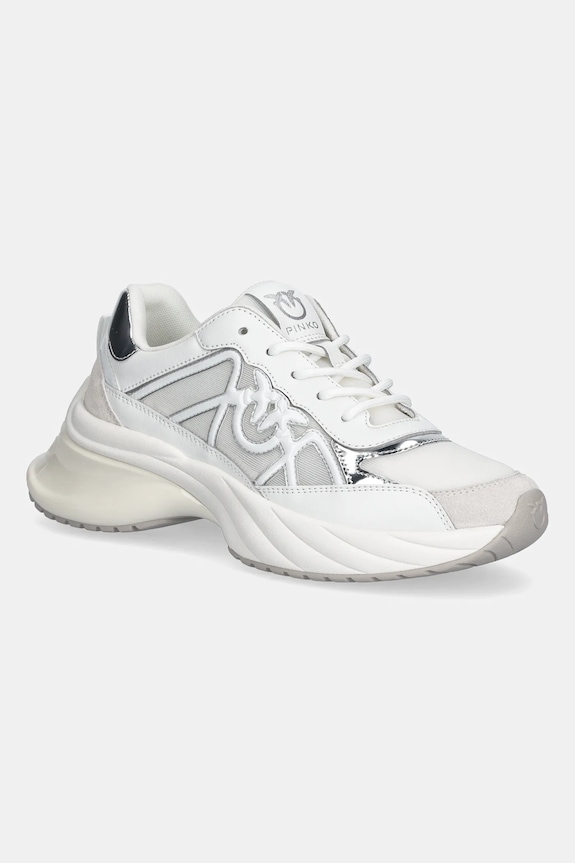 Sneakers Pinko Ariel 33 υφασμάτινο λευκό SS0135.P142.Z1B