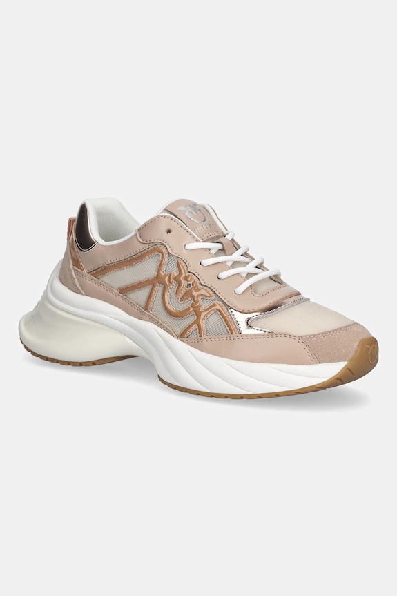 Sneakers Pinko Ariel 33 υφασμάτινο μπεζ SS0135.P142.P26