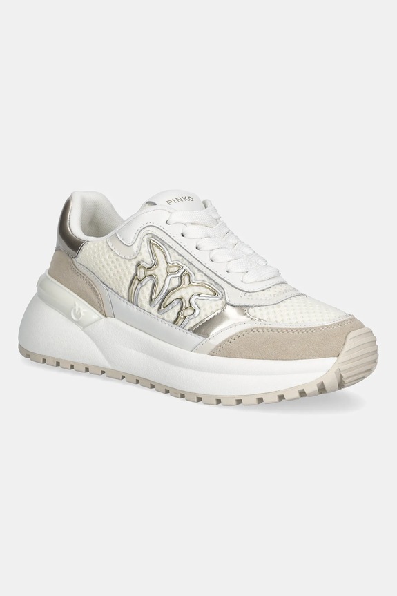 Sneakers Pinko Gem 11 υφασμάτινο μπεζ SS0143.P143.ZK9