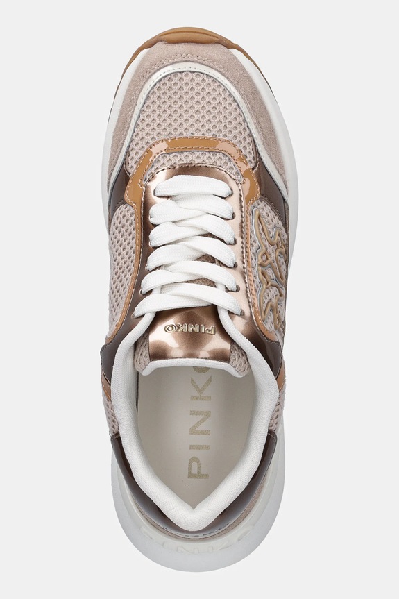 Sneakers Pinko Gem 11 μπεζ SS0143.P143.PP0