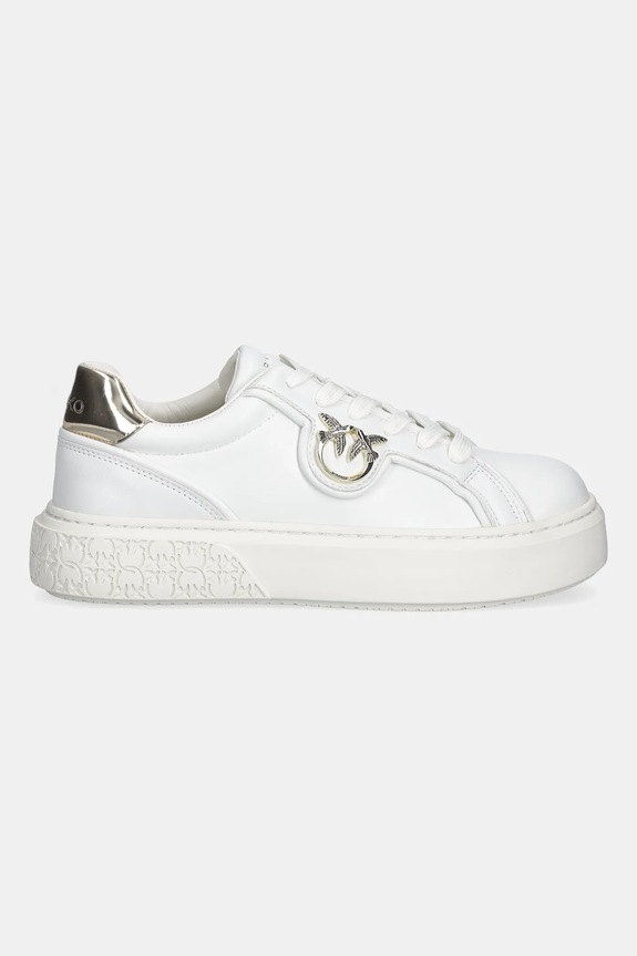 Pinko sneakersy skórzane Yoko 06 SS0041.P087.Z1B biały SS26