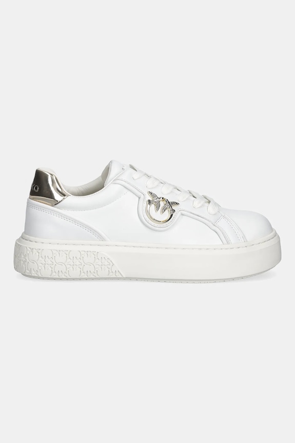 Pinko sneakersy skórzane Yoko 06 SS0041.P087.Z1B biały SS26
