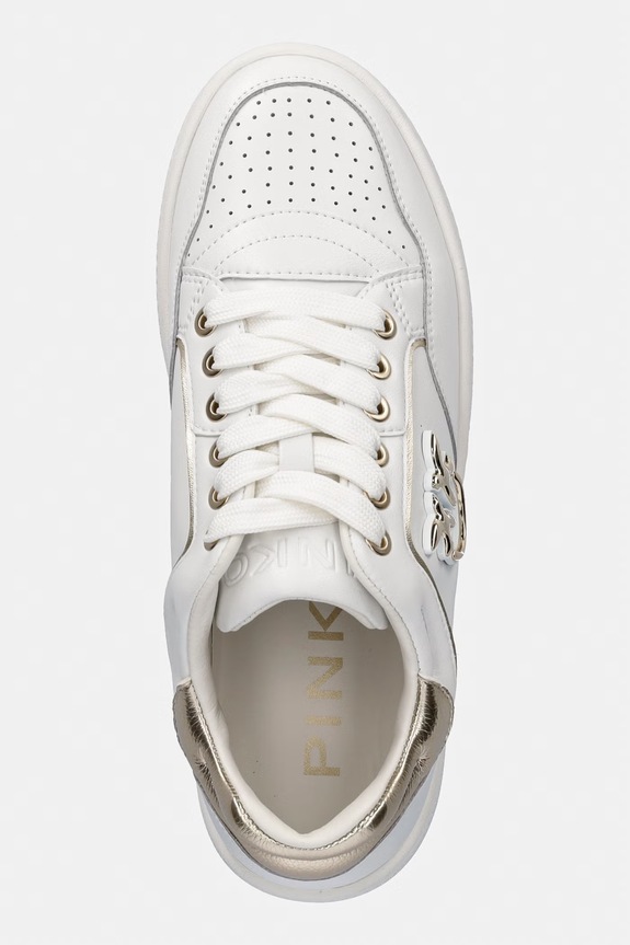 Pinko Mandy 21 sneakers γυναικεία δερμάτινα λευκό SS0159.P001.ZHC