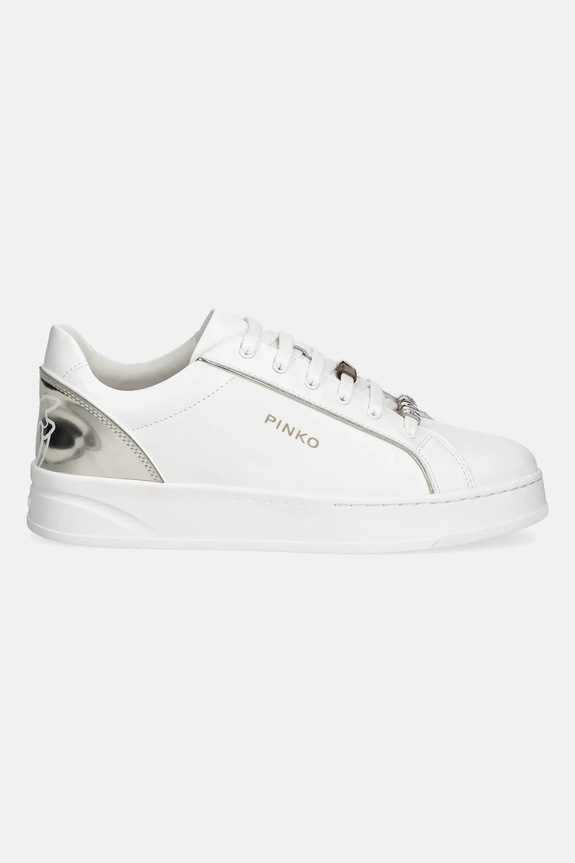 Pinko sneakersy skórzane Iris 01 SS0131.P001.ZX8 biały SS26
