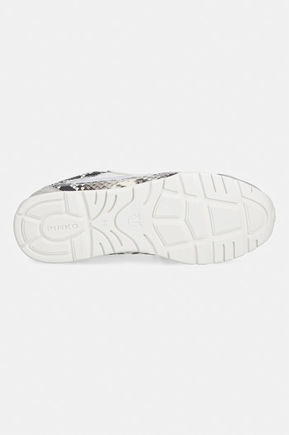Δερμάτινα sneakers Pinko Yulia 01 SS0185.P148.I93 ασημί