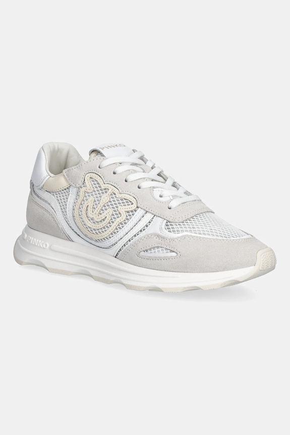 Sneakers Pinko Zoe 18B δέρμα σαμουά λευκό SS0175.P084.Z1B