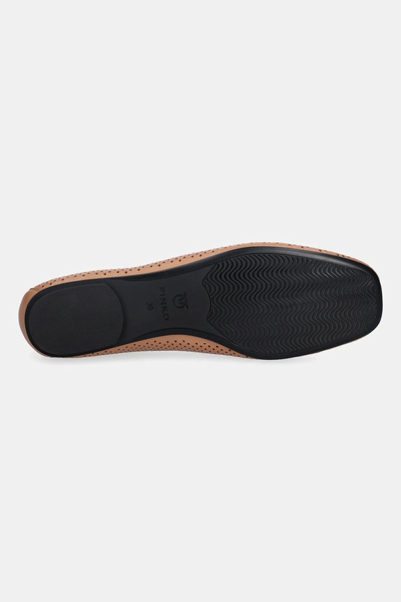Pinko bőr balerina cipő Max 11 SD0457.P003.Q61 barna