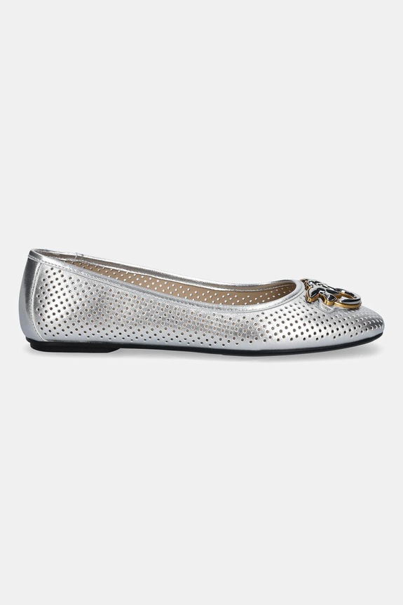 Kožené balerínky Pinko Max 11 SD0457.P049.ZZF strieborná SS26