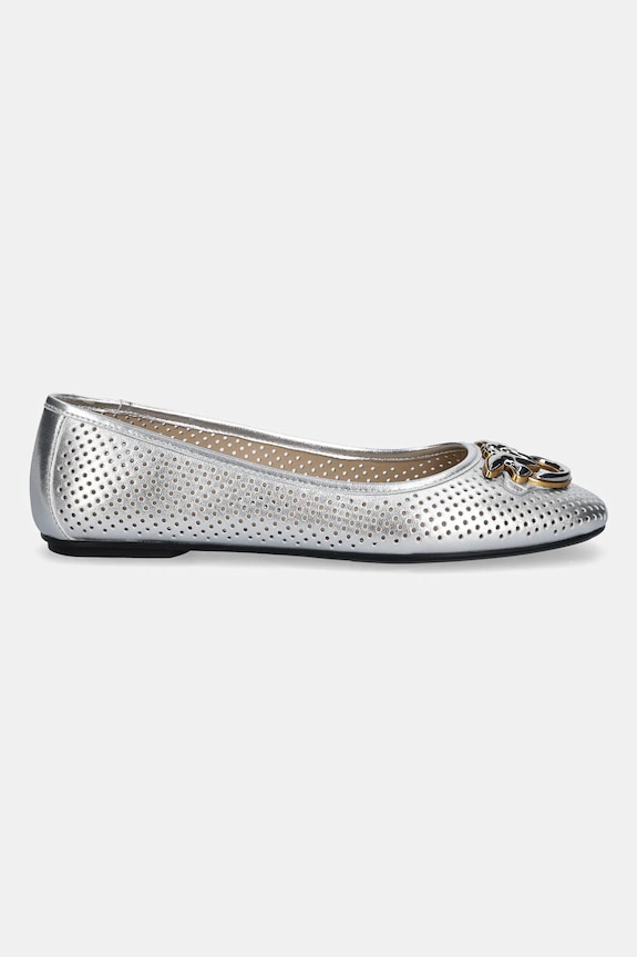 Kožené balerínky Pinko Max 11 SD0457.P049.ZZF strieborná SS26