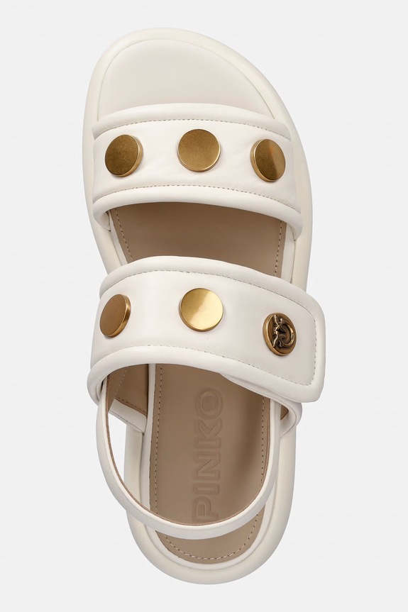 Pinko sandale pentru femei, din piele Fiona 01 bej SD0521.P003.Z12