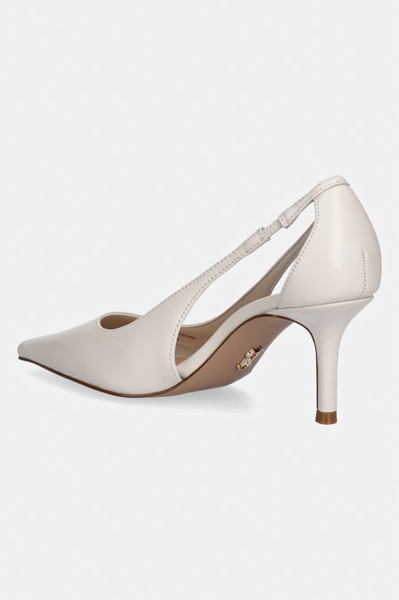 Obuwie Steve Madden szpilki skórzane Altra 11005289.IPL beżowy