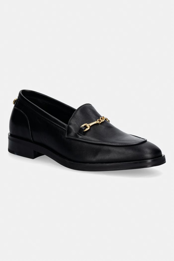 Steve Madden mocassini in pelle Neona pelle fiore nero 11004936.017