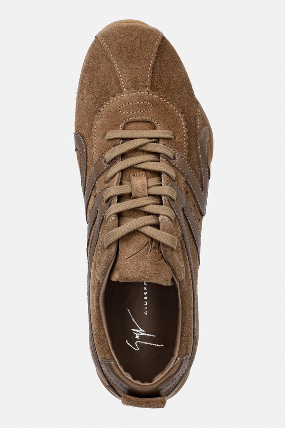 Giuseppe Zanotti sneakersy zamszowe Top 10 beżowy RS60009.004