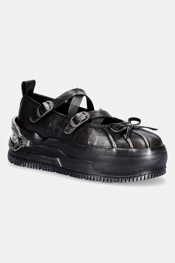 Koi Footwear balerinke Metamorphosis Distressed May Janes črna TT02