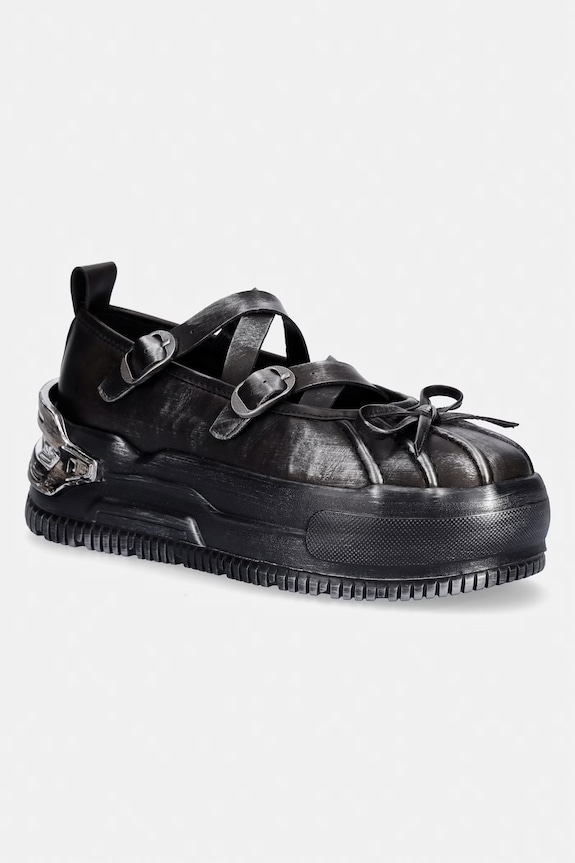 Koi Footwear balerinke Metamorphosis Distressed May Janes črna TT02