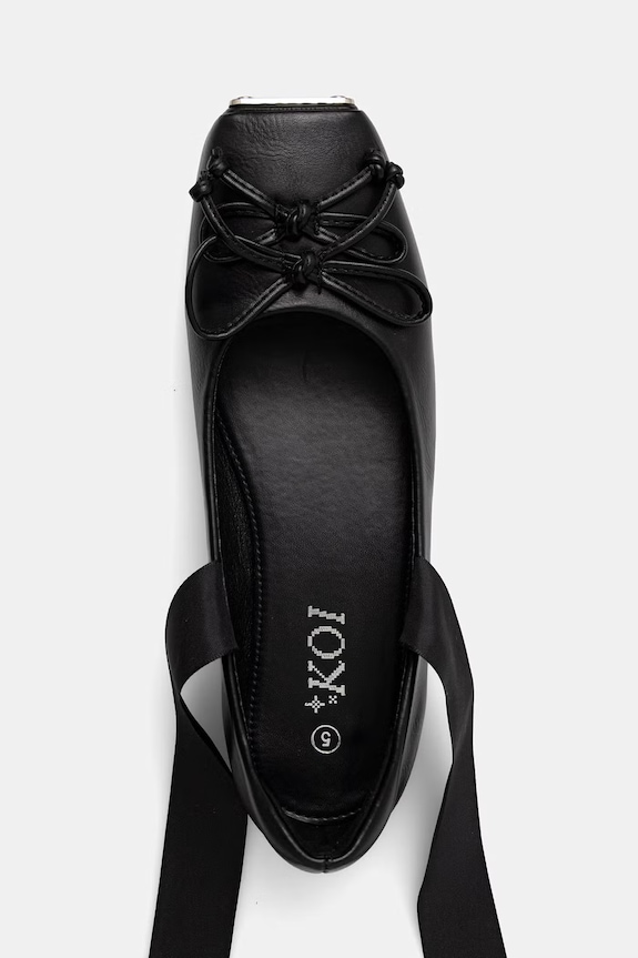 Koi Footwear balerina cipő Blithe Metal Toe Ballet Flats Blithe fekete