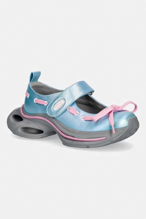 Koi Footwear balerinke Ocean Waves Chunky Mary Janes modra SS01