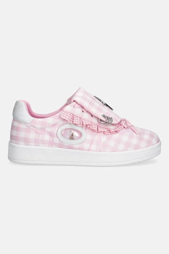 Koi Footwear Magic Rabbit Gingham Flat Shoes ženske superge CC01 roza SS26
