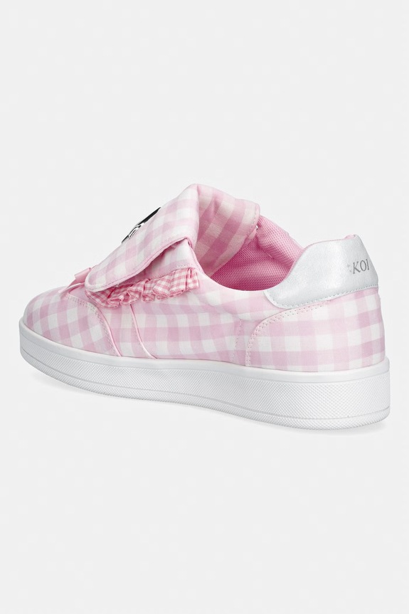 Obutev Koi Footwear Magic Rabbit Gingham Flat Shoes ženske superge CC01 roza