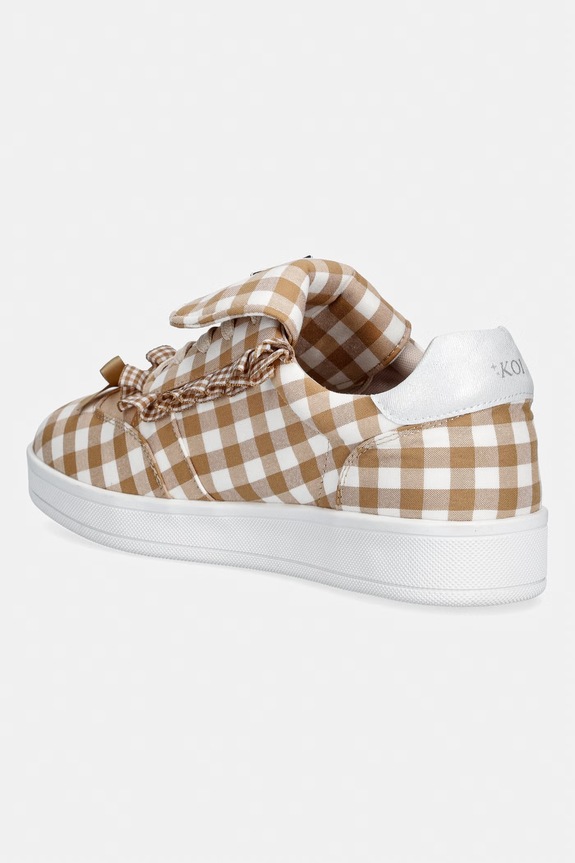 Obuća Koi Footwear balerinke Magic Teddy Bear Gingham Flat Shoes CC03 smeđa