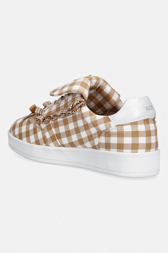 Obuća Koi Footwear balerinke Magic Teddy Bear Gingham Flat Shoes CC03 smeđa