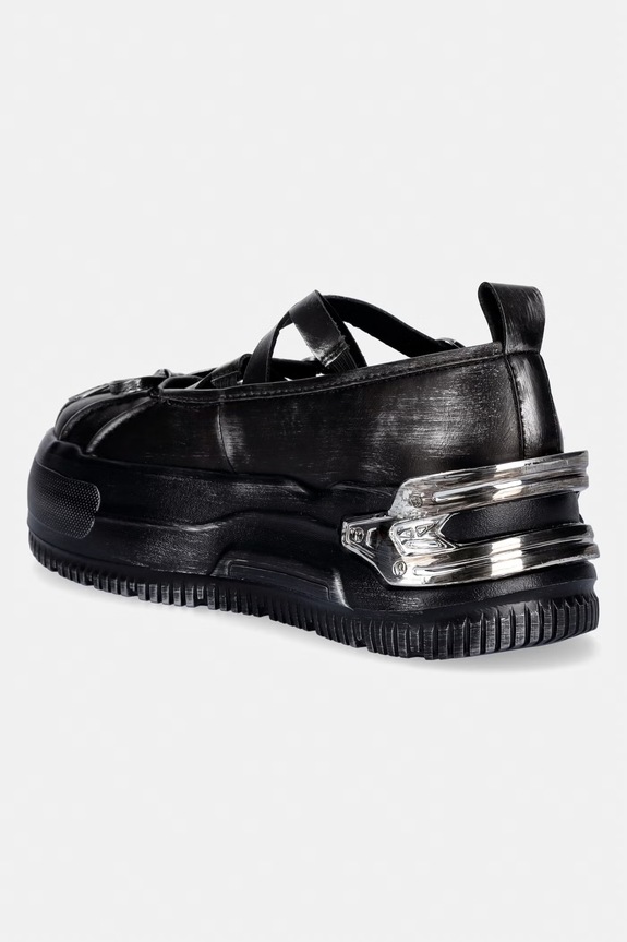 Παπούτσια Koi Footwear μπαλαρίνες Magic Teddy Bear Gingham Flat Shoes CC03 μαύρο