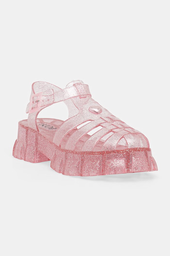 Koi Footwear sandále so zakrytými prstami dámske Sunbeam Heart Jelly Sandals ružová JEL01